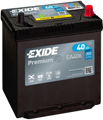 Exide Premium 40Ah360A 187x127x220-+