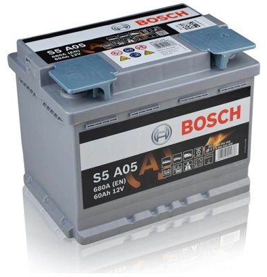 Bosch AGM S5 A05 60Ah 680A 242x175x190-+
