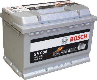 Bosch S5 008 77Ah 780A 278x175x190 -+