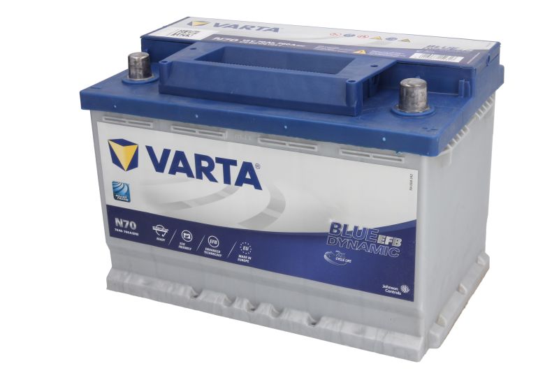 Varta EFB 70Ah 760A 278x175x190 -+