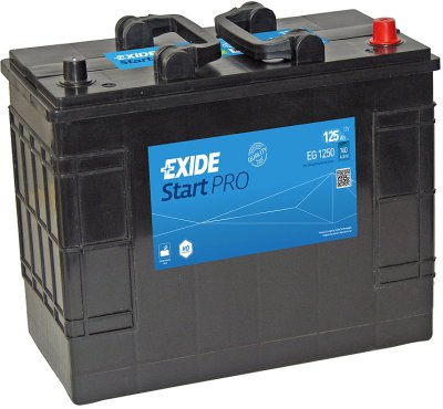 Exide StartPRO 125Ah750A 349x175x290-+