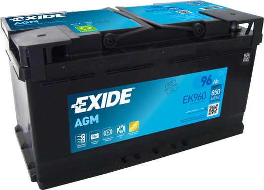 Exide AGM aku 96Ah 850A 353x175x190-+