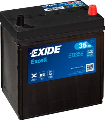 Exide Excell 35Ah 240A 187x127x220-+