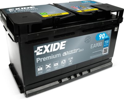 Exide Premium 90Ah720A 315x175x190-+