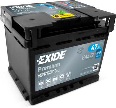 Exide Premium 47Ah450A 207x175x175-+