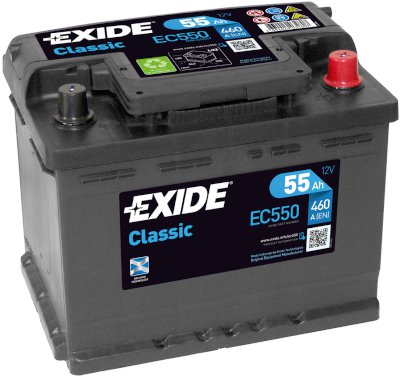 Exide Classic 55Ah 460A 242x175x190-+