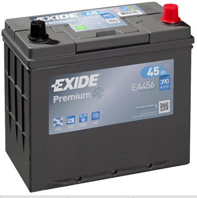 Exide Premium 45Ah390A 237x127x227-+