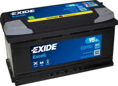 Exide Excell 95Ah 800A 353x175x190-+