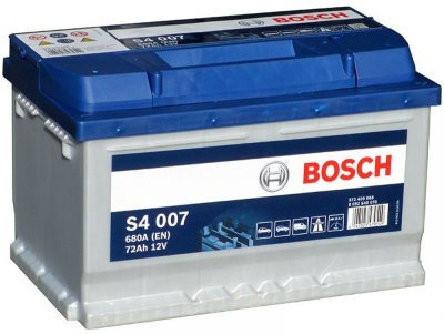 Bosch S4 007 72Ah 680A 278x175x175 -+