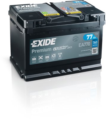 Exide Premium 77Ah760A 278x175x190-+