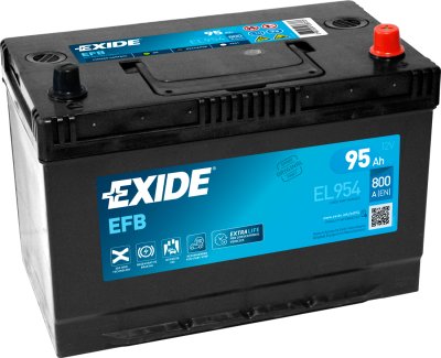 Exide EFB 95Ah 800A 306x173x222-+