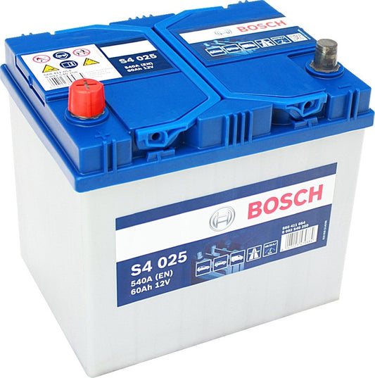 Bosch S4 025 60Ah 540A 232x173x225 +-