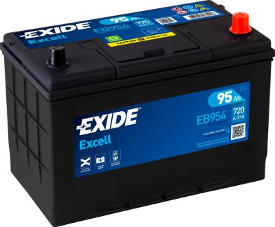 Exide Excell 95Ah 720A 306x173x222-+