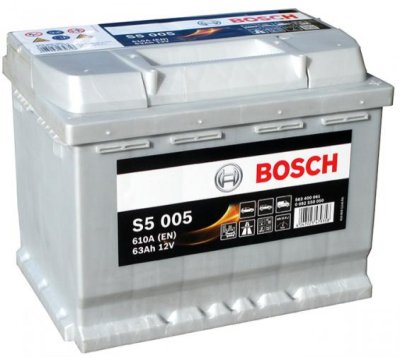 Bosch S5 005 63Ah 610A 242x175x190 -+