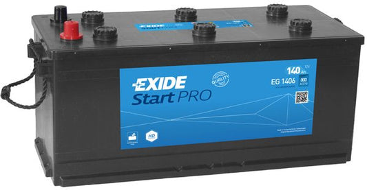 Exide StartPRO 140Ah800A 510x175x225-+