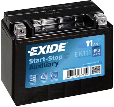 Exide AGM 11Ah 150A 150x90x130+-