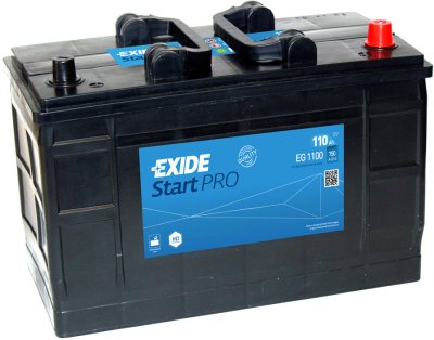 Exide StartPRO 110Ah750A 349x175x235-+