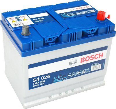 Bosch S4 026 70Ah 630A 261x175x220 -+